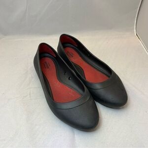 Crocs Shoes Crocs Lina Flats Black Rubber Ballet Flats Comfortable Women’s Sz 7